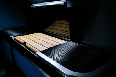Film de protection pour les plaques de verre dans le coin cuisine de la Mercedes-Benz Marco Polo W447 en différentes couleurs