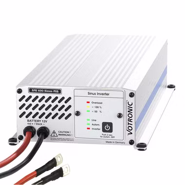 Powerful inverter 600W - 1200W max. with mains priority circuit from Votronic