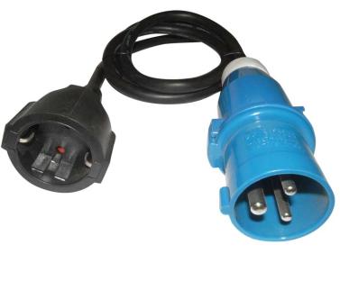CEE plug to earthed socket 3x2.5qmm, 1.5m shore power connection for Mercedes-Benz Marco Polo