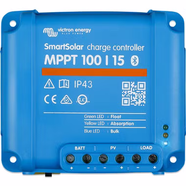 Victron Energie MPPT Smart Solar charge controller - MPPT SmartSolar 100/15 including Bluetooth and smartphone app