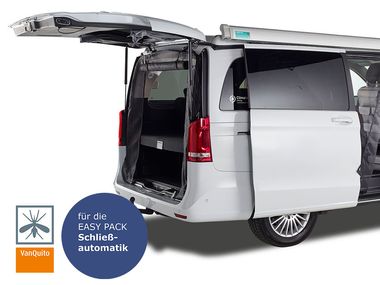 Magnetic fly screen / mosquito net for Mercedes-Benz V Class, Vito, Marco Polo, Horizon, Activity from BJ2014 (W447) tailgate