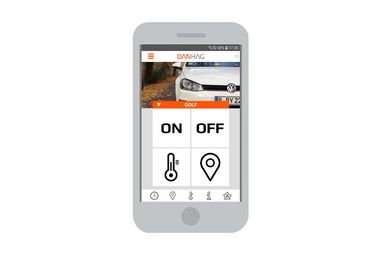 APP control for auxiliary air heater (auxiliary heater under driver's seat) for V-Class, Marco Polo, Horizon, Activity (W447) from 2014 model year