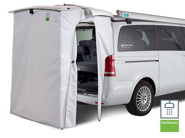 Tailgate tent / rear tent / privacy screen / WC & shower tent for Mercedes-Benz Marco Polo / Horizon / Activity / Vito with simple attachment