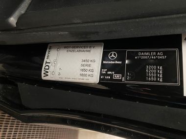 Weight increase of the Mercedes-Benz Marco Polo, Horizon, Activity, V Class, Vito to 3450 KG or 3500 KG per expert opinion