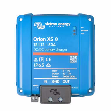 Victron Energy Orion XS 12-12 50A charging booster for Mercedes-Benz Marco Polo, Horizon, Activity