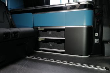 Filz-Stauboxen für den Küchenschrank des Mercedes-Benz Marco Polo mit Küche (2014 - heute)